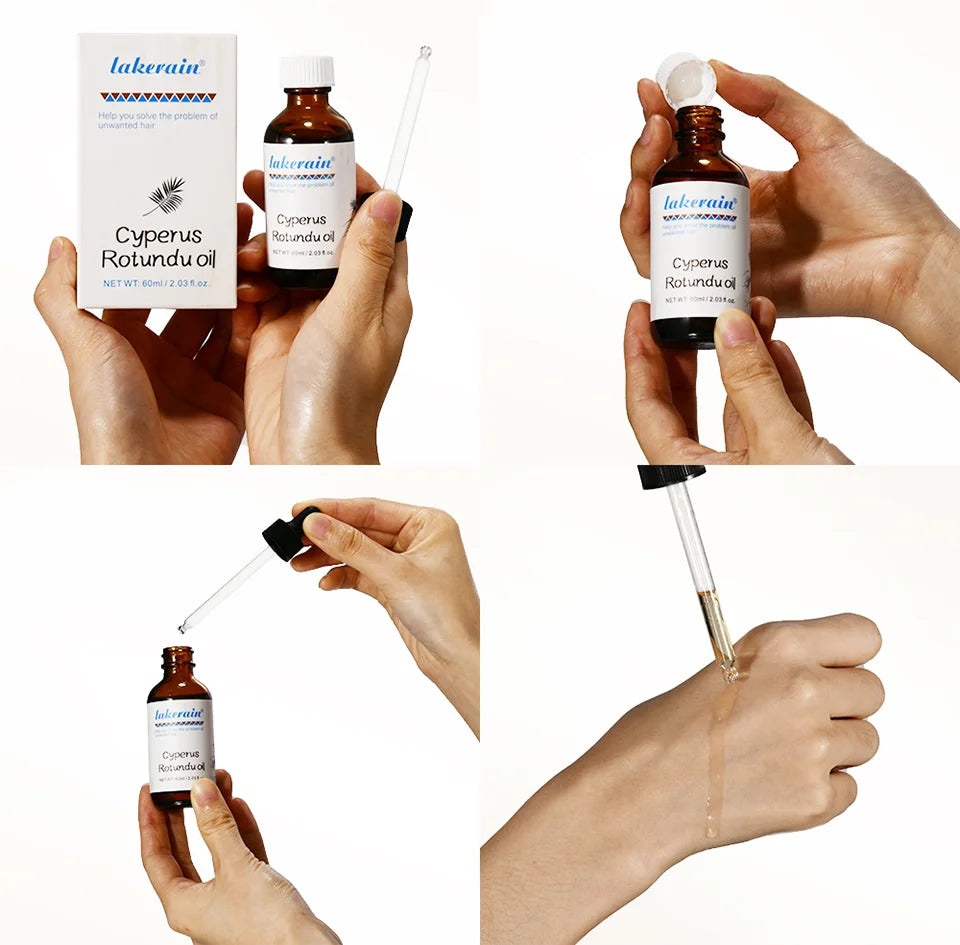 Semi-permanent Cyperus Rotundus Oil Hair Remover Armpit Legs Arms Hair Growth Inhibitor Beauty Skin Care Body Essential Oil