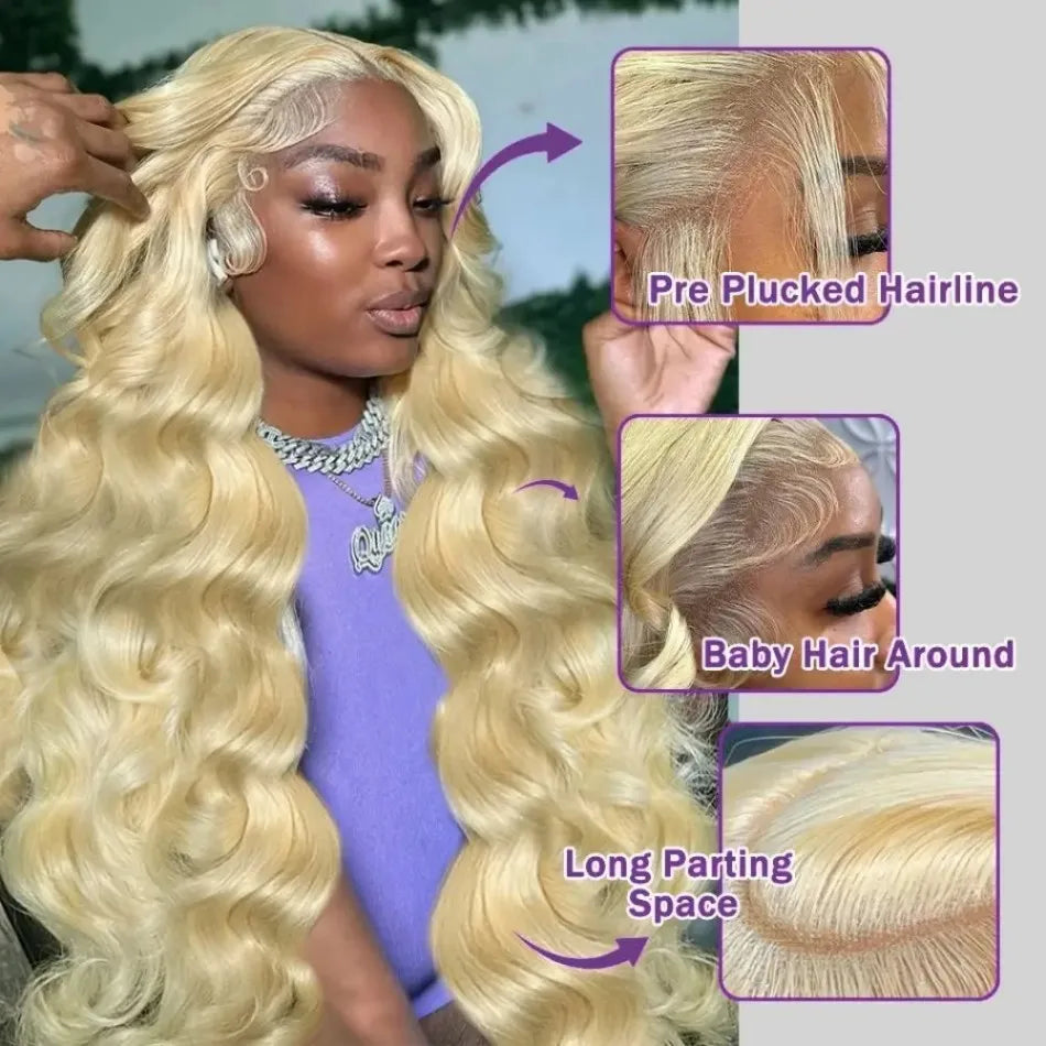 Body Wave Human Hair Wigs Blonde 613 Hd Lace Frontal Wig 13x6 13x4 Blonde Human Lace Front Wig Brazilian Hair Wigs Women Choice