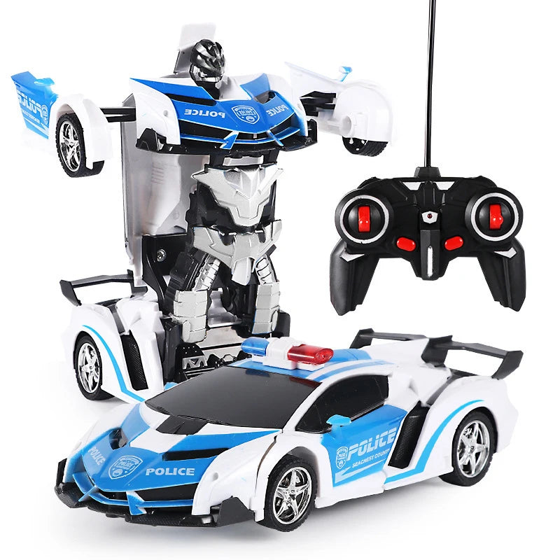 Rc Cars and Trucks Remote Control Cars 2In1 Transformation Robots Toy Deformation Toys RC Sports Car Vehicle Model Electric Car