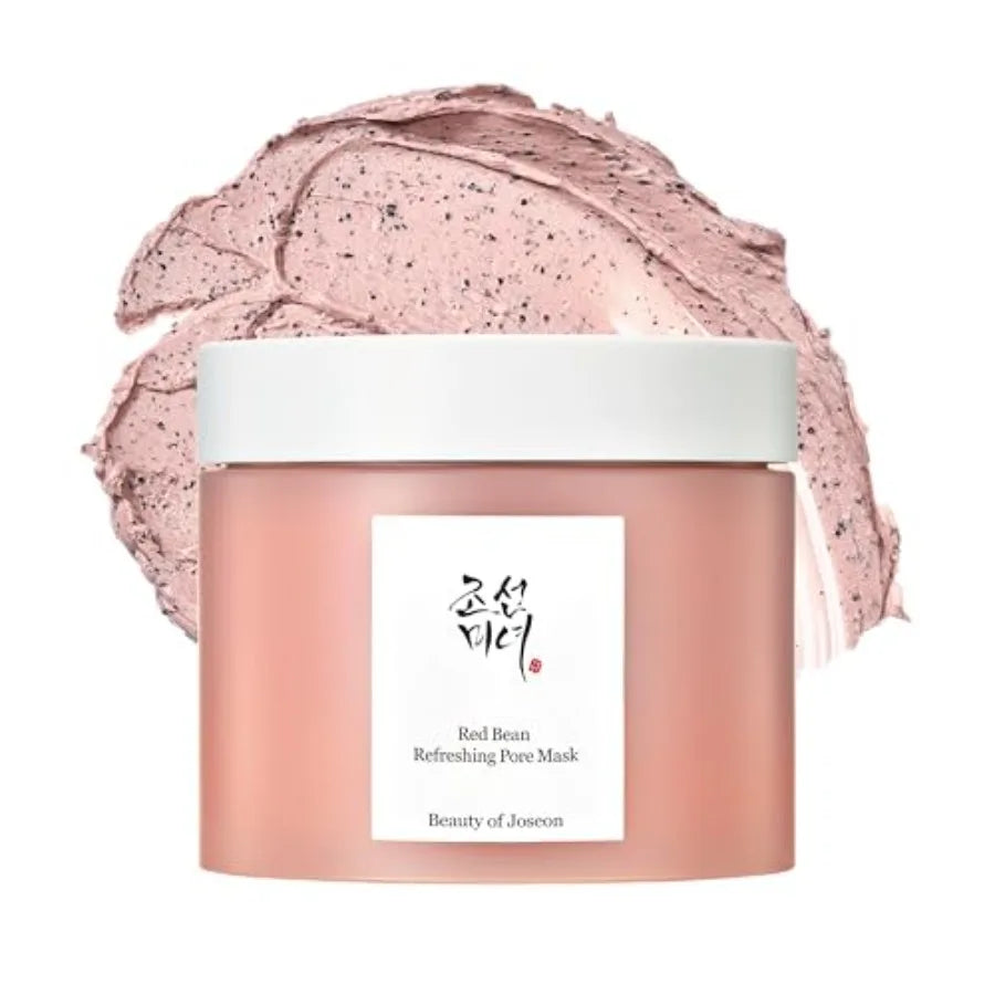 Red Bean Pore Refreshing Mask Mud Cream Hydrating Wash Off Pack Pore Cleansing Exfoliator Korean Skin Care for Men and Women 14