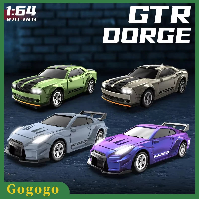 RC Drift Car 1/64 Mini Rc Car 4x4 Full Proportion Control 15KM/H High-Speed Vehicle Mini RTR Racing Model Boy Toy Gift