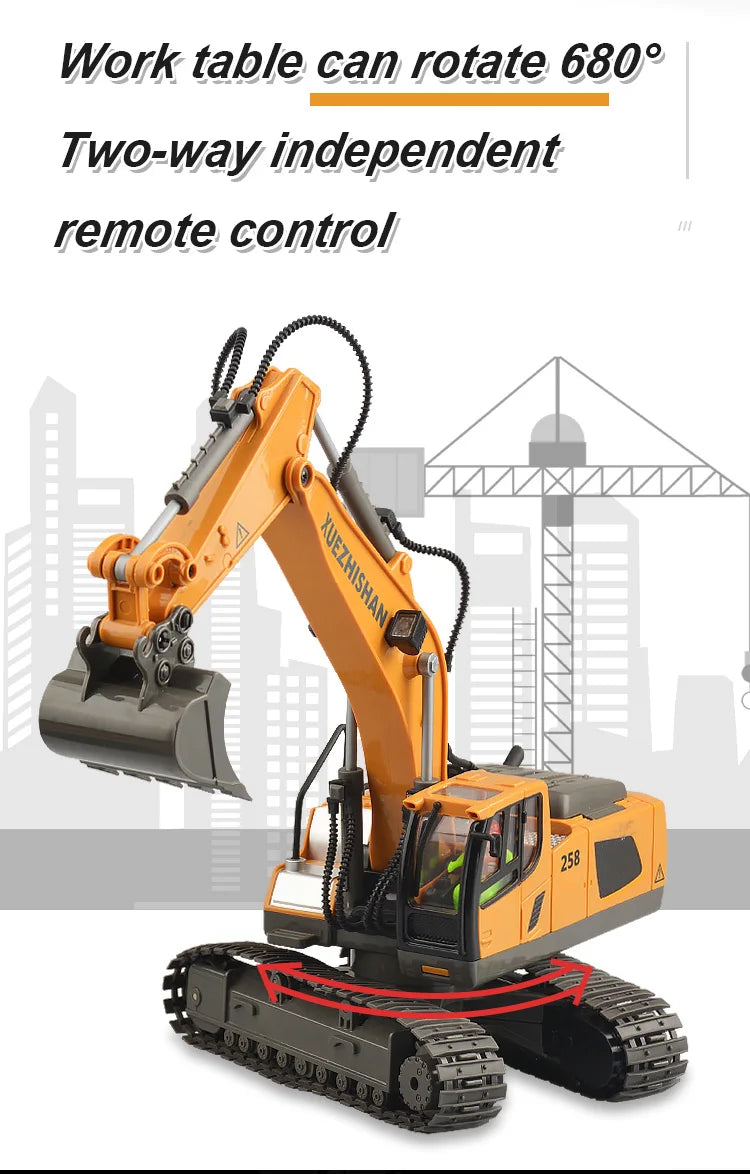 RC Car Children Toys Remote Control Car Toys For Boys Radio Control Excavator Dump Truck Bulldozer Electric car Kids Toys Gift