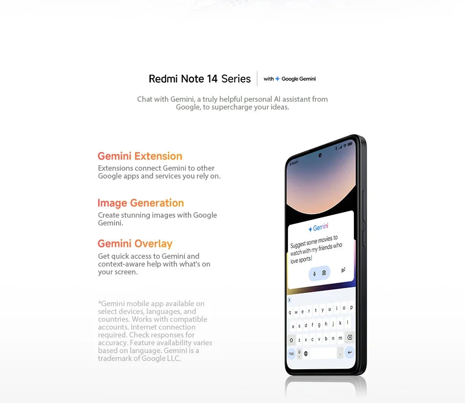Xiaomi Redmi Note 14 Global Version MediaTek Helio G99-Ultra 108MP AI Camera 6.67" AMOLED 120Hz Display 5500mAh