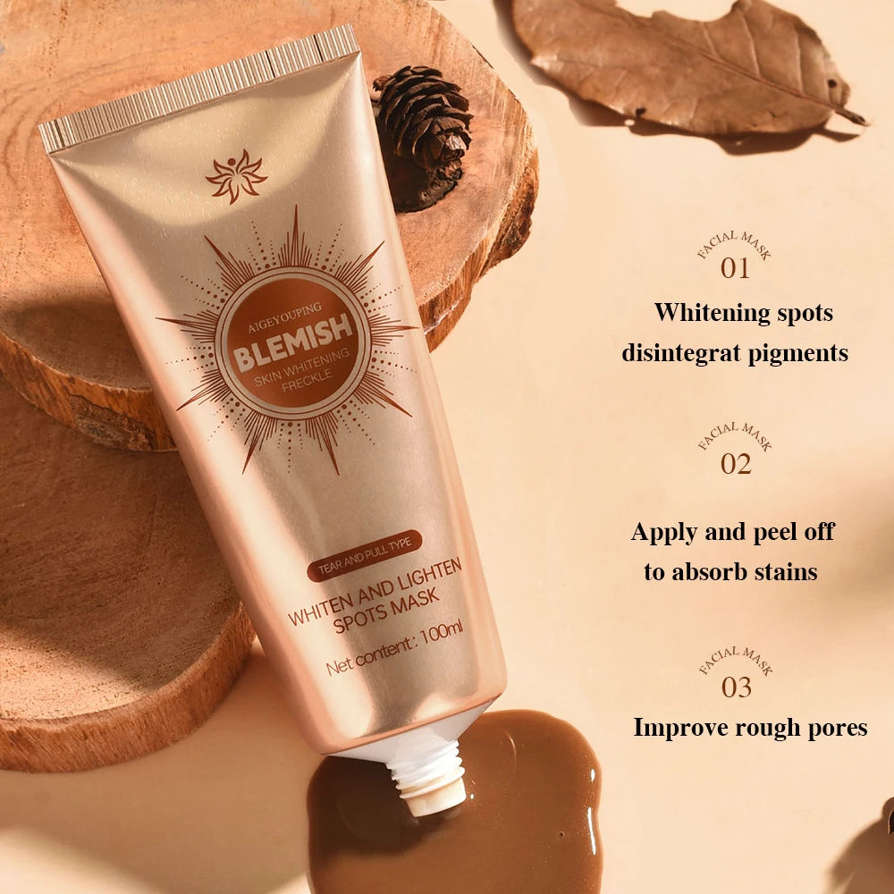 100ml Blemish Clearing Peel Off Mask Anti-Blemish Freckle Glowing Mask Tear-Off Face Mask Moisturizing Pore Tightening Skin Care