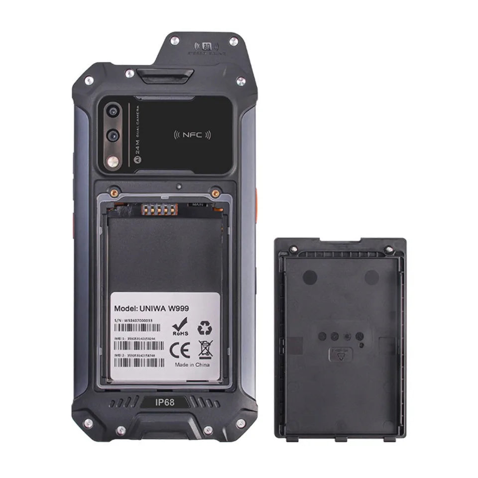 UNIWA W999 ATEX Explosion Rugged Smartphone Waterproof Walkie Talkie Helio G99 8GB+128GB 6.3“ FHD 4400mAh Andriod 13 Cell Phone