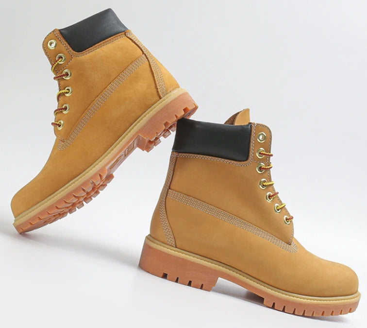 Brand Cow Leather Outdoor Boots For Men Casual Couples Boots Fashion Breathable Military Boots