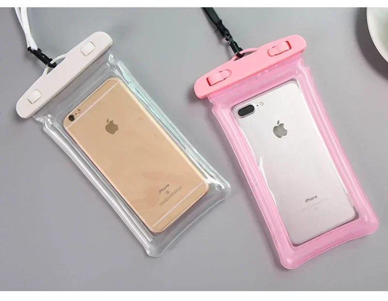 Waterproof Swimming Mobile Phone Cases Macron AirBag Hanging Neck Cases Diving Skiing Universal Phone Bag for All Phones 7 Inch