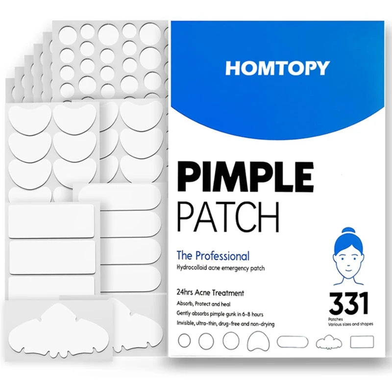 331 Patches Large Pimple Patches Hydrocolloid Acne Patch Skincare Blemishes Zit Breakouts Bandages Big Spot Covers for All Skin