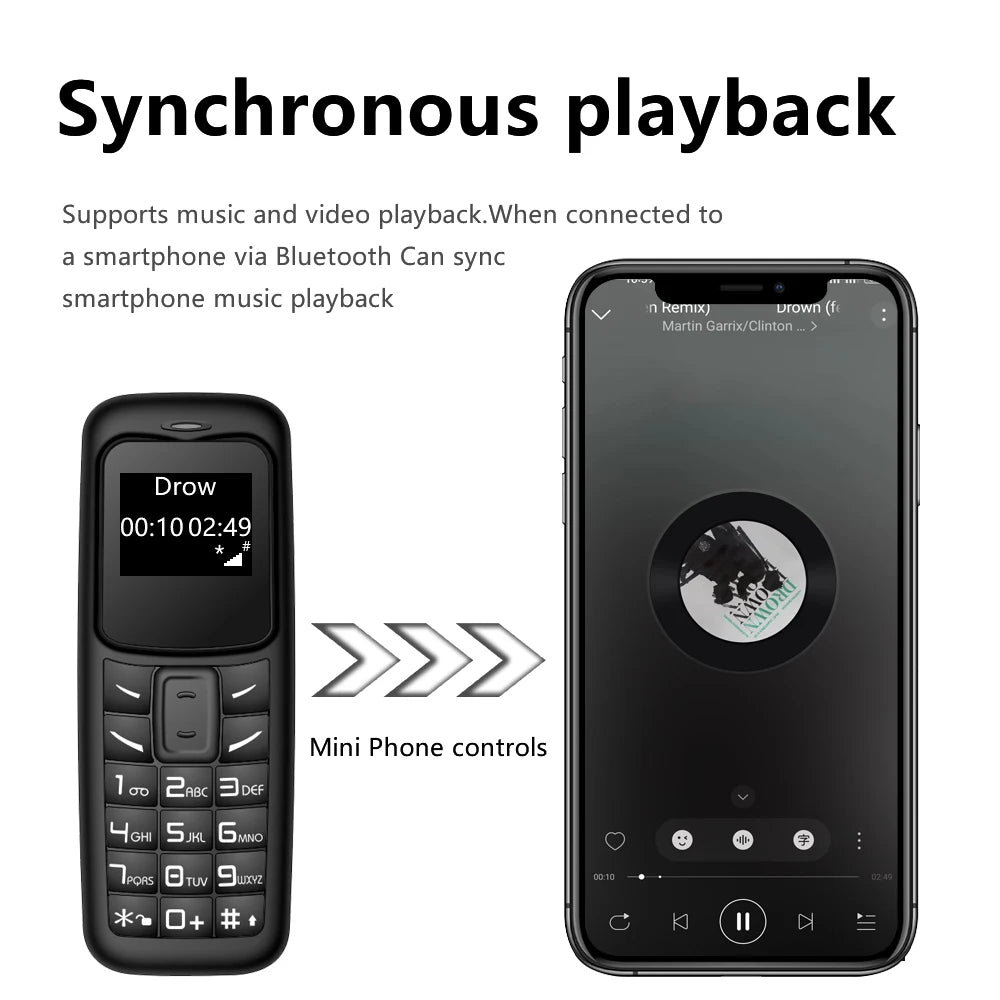 SERVO 2G Small Mobile Phone Bluetooth Dialer Magic Voice Blacklist Low Radiation Bluetooth Headset Mini Cellphone Multilingual
