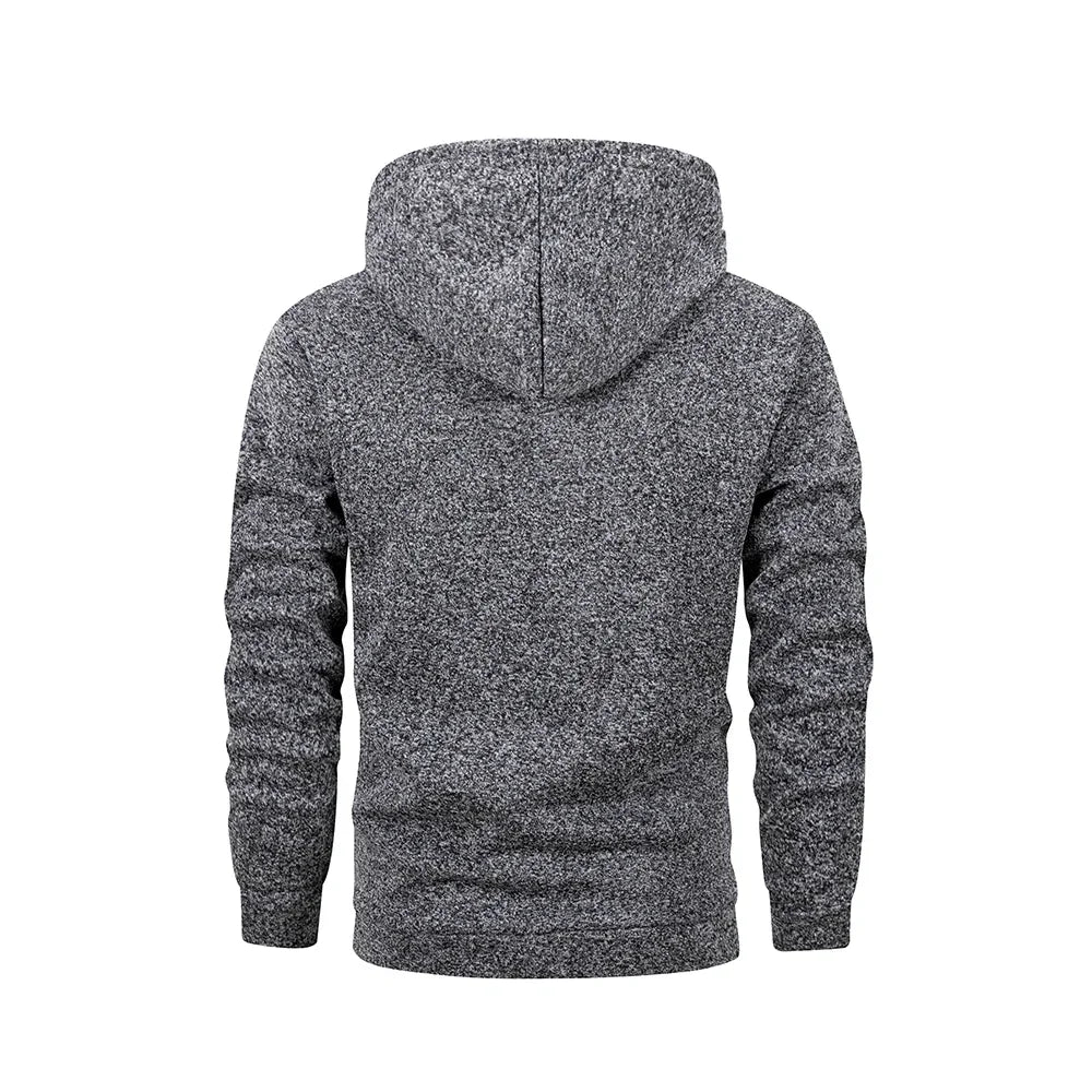 Sweatshirt New Spring Autumn Streetwear Fashion Outwear Men's Solid Color Hooded Hoodies Casual Loose Fleece Coats Men Clothing