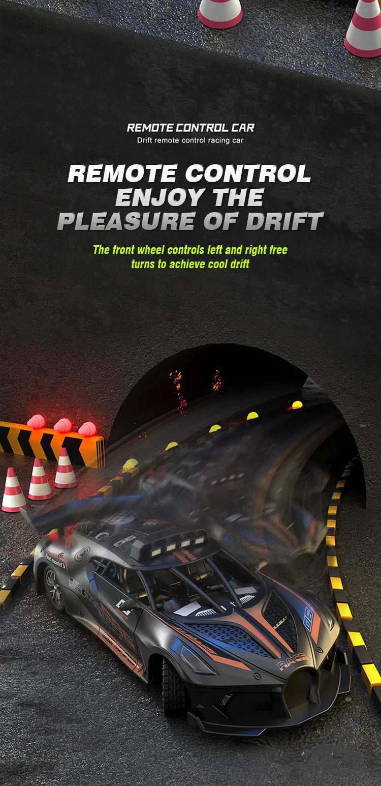 RC Car 4Ch High - Speed Remote Control Drift Electric Sportscar Toy, Perfect Birthday Present for Boys
