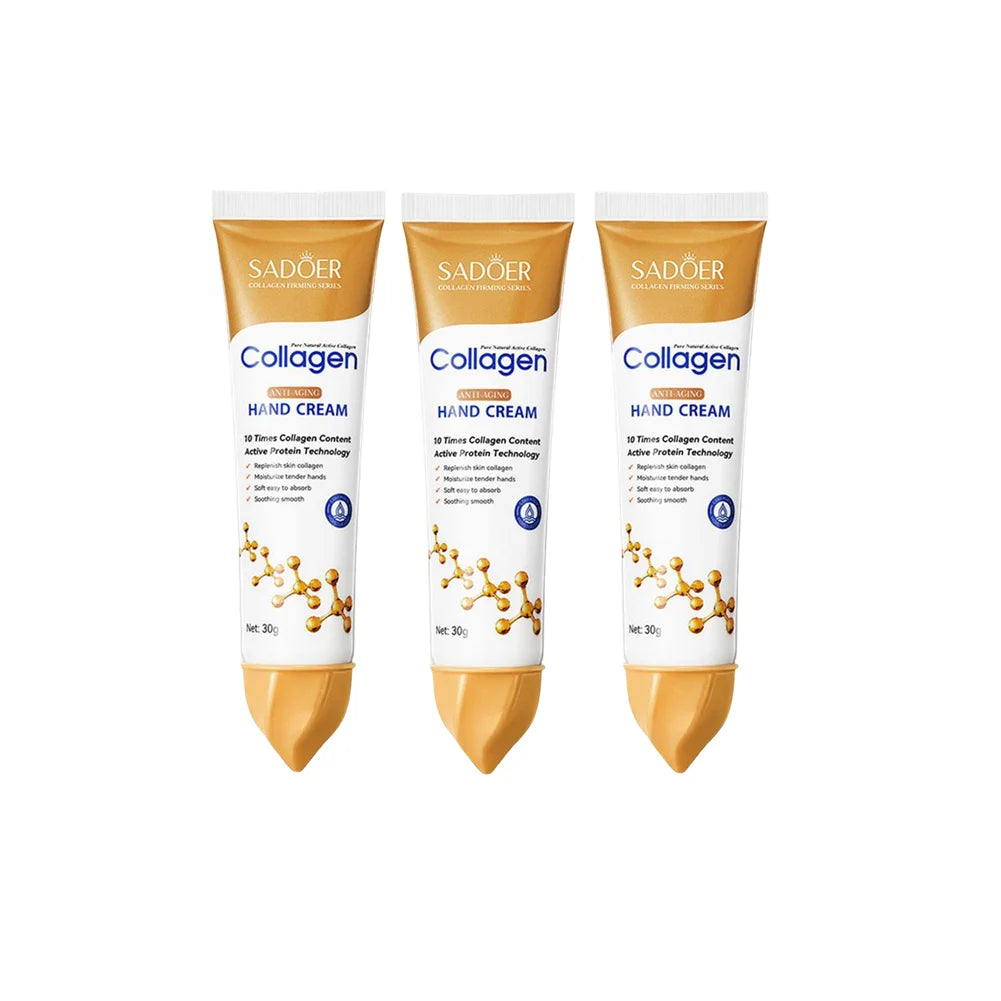 SADOER Collagen Hand Cream Hands Skin Friming skincare Moisturizing Brightening Hydrating Hands Creams Hand Skin Care Products