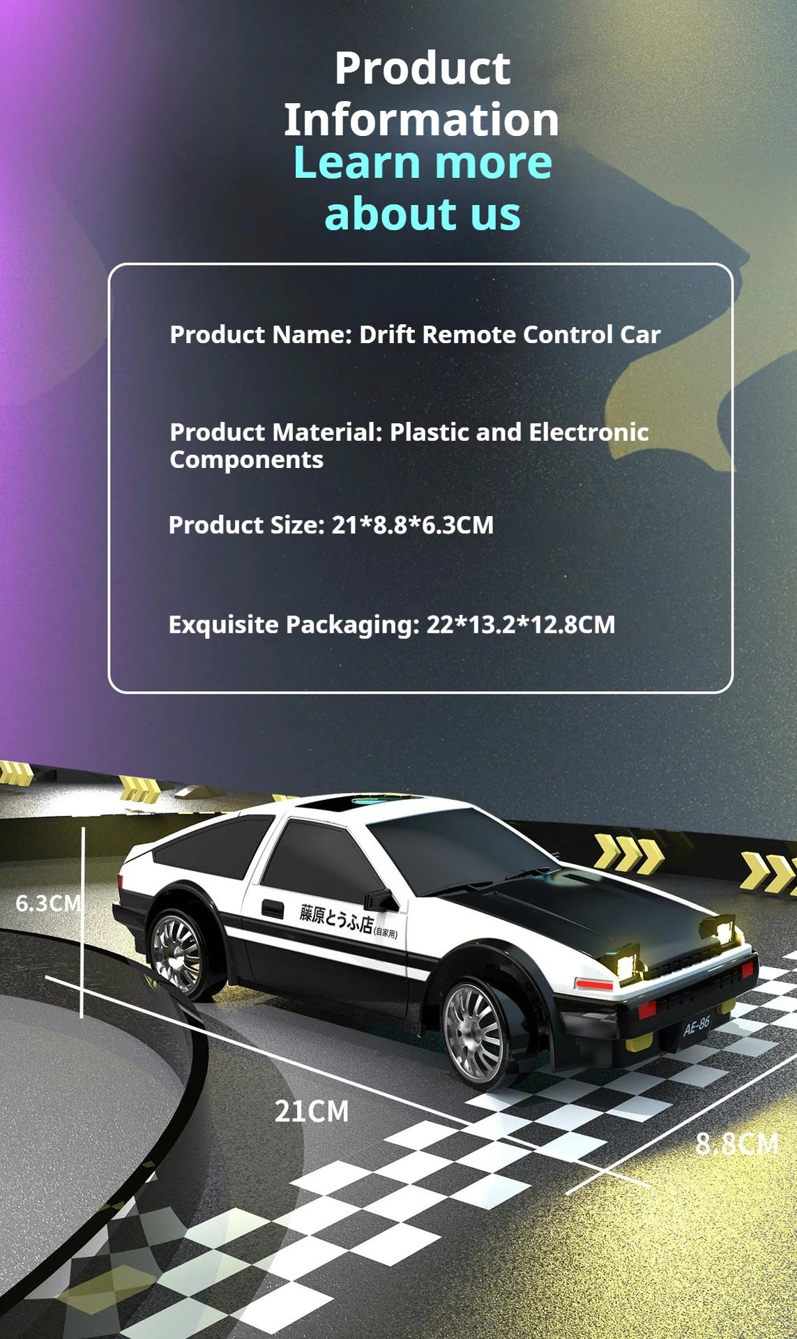 RC Car 1/24 Scale Professional Drift Racing High Speed 4WD Simulation Model RTR Electric Toy Gift for Adults Kids In Stock