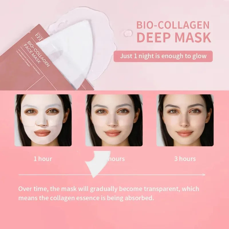 Biological collagen real deep facial mask Collagen night facial care Collagen facial mask moisturizing anti-aging