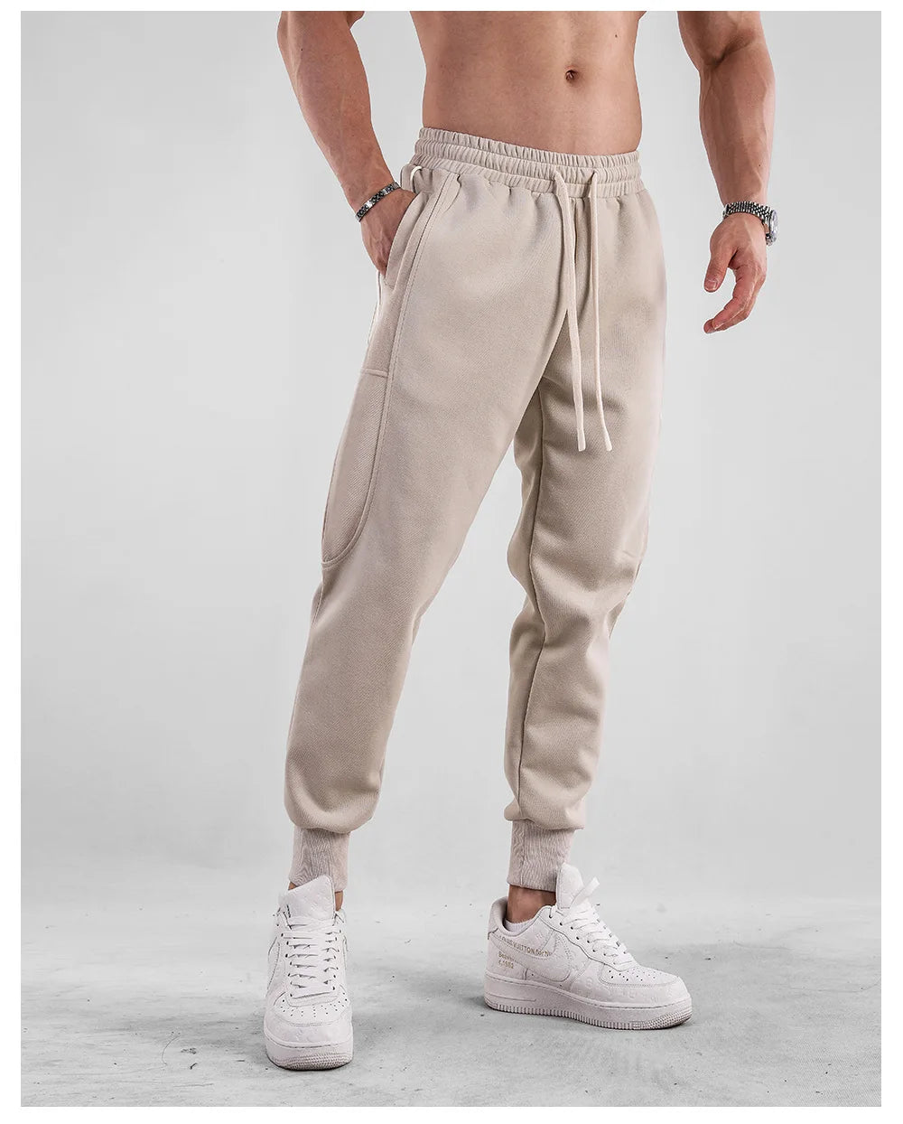 Men's Fashion Casual Pants Comfortable Running Joggers Gym Fitness Elastic Sport Training Trousers Sweatpants Bottom Man Costume