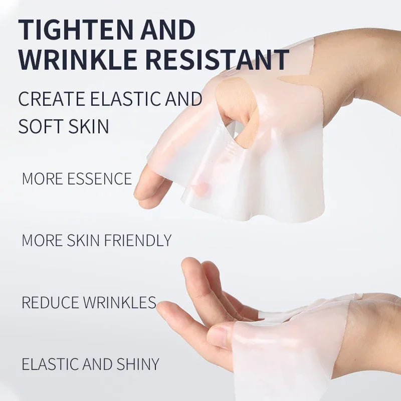 5pcs Collagen Sleeping Mask Set Hydrating Moisturizing Whitening Translucent Thin Smooth Tender Skin Nighttime Facial Care