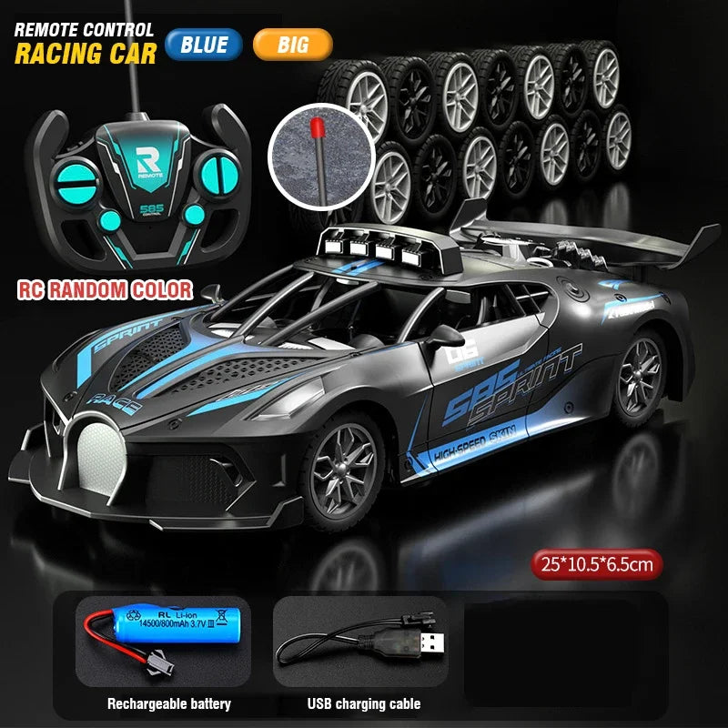 Rc Car 4Ch High-Speed Remote Control Drift Racing Car Electric Sportscar Toy Vehicle Model Toys for Boys Kids Birthday Gift