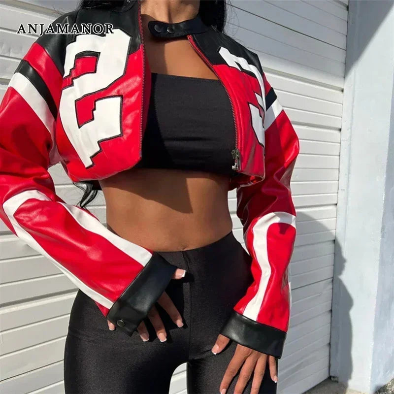 Zekye Winter Aviator Jackets Clothes Old Money Style Women Fleece Jacket Women Long Sleeve Red Jacket Winter Women Coat 2025