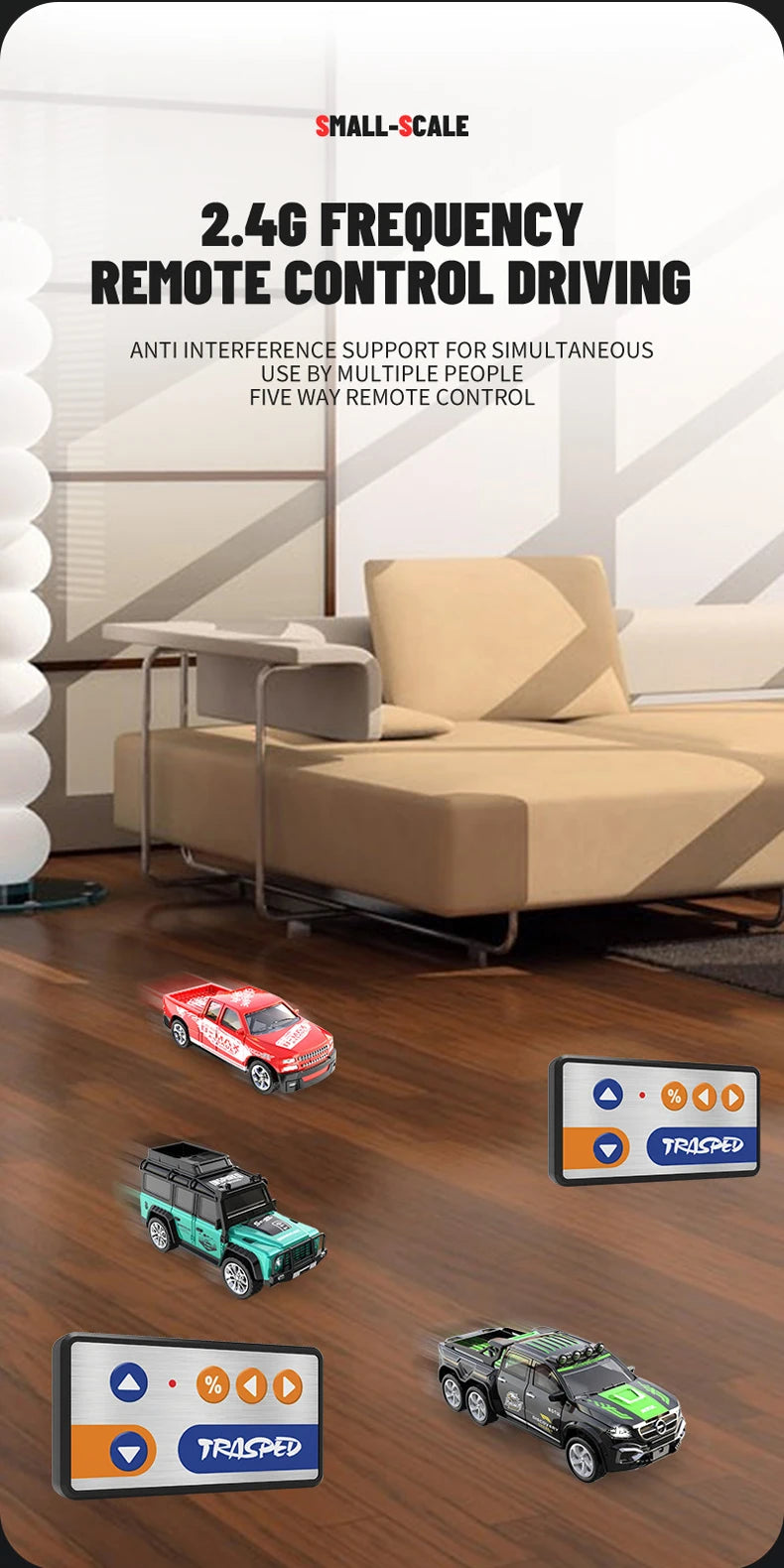 New RC Car MINI Alloy 1/64 Remote Control Car Convenient to Carry 60 Minutes of Work Time Children's Gifts Electronic Toys