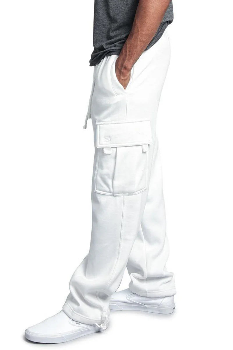 Men Cargo Loose Pants Spring Summer Male Retro Vintage Full Loose Wide Leg Pant LXDZ-ZL-5