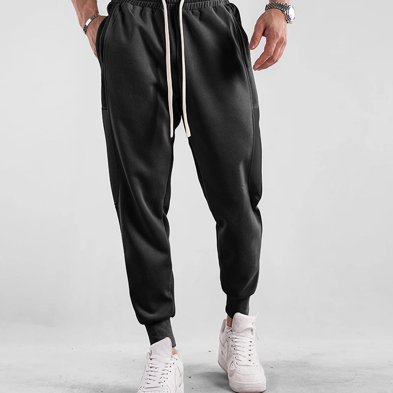 Men's Fashion Casual Pants Comfortable Running Joggers Gym Fitness Elastic Sport Training Trousers Sweatpants Bottom Man Costume