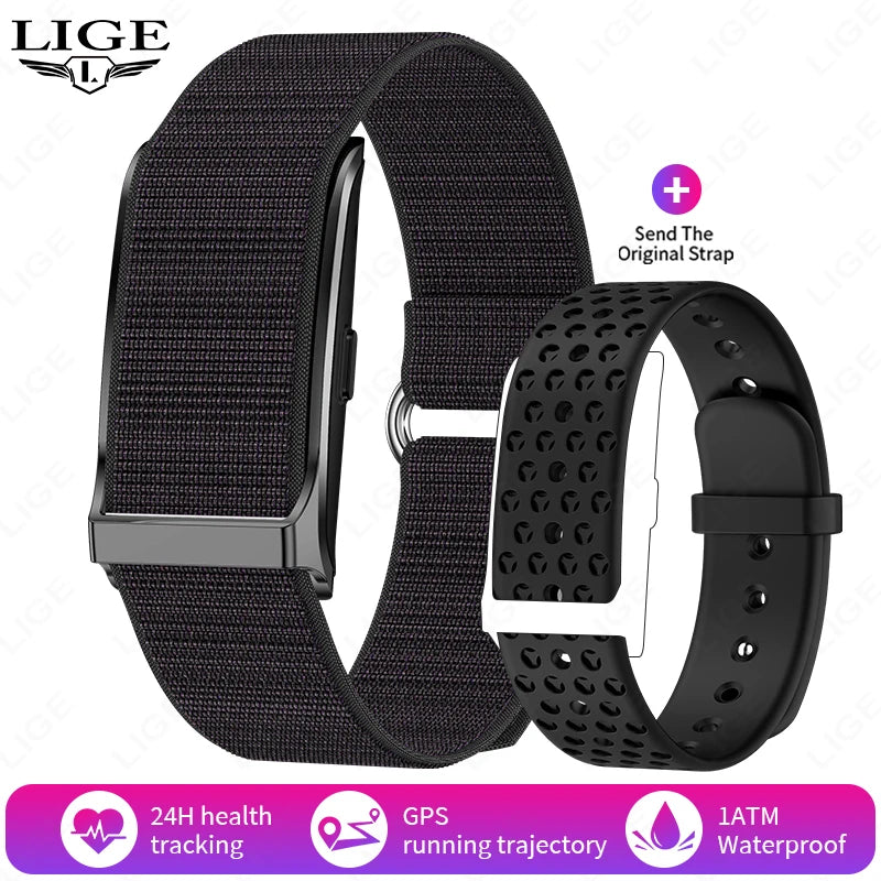New Smart Watch Men Smart Health Wristband Women GPS Sport Trajectory 1ATM Waterproof All Day Healthy Monitor Fitness Bracelet