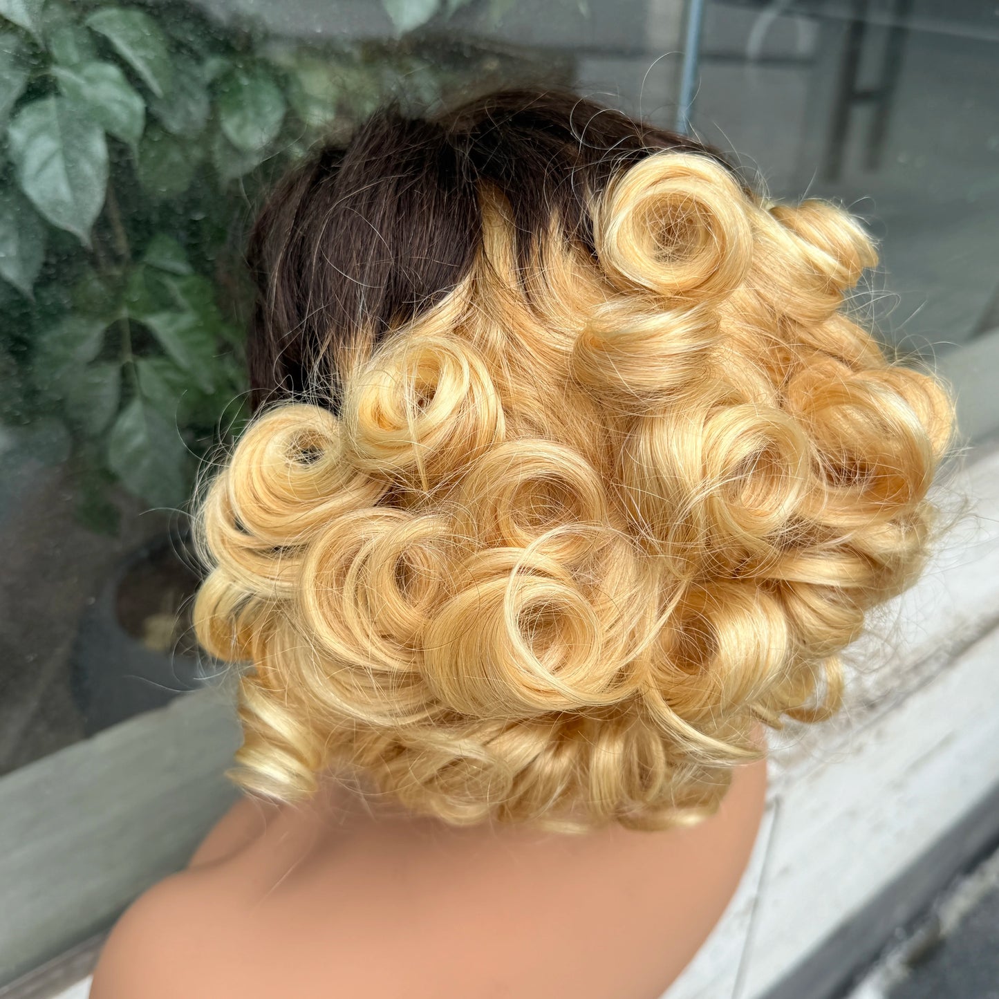613# Pixie Cut Wigs Human Hair Loose Wave Curly Wig 13x4 Lace Front Human Hair Wig 260% Density 8Inch for Black Women