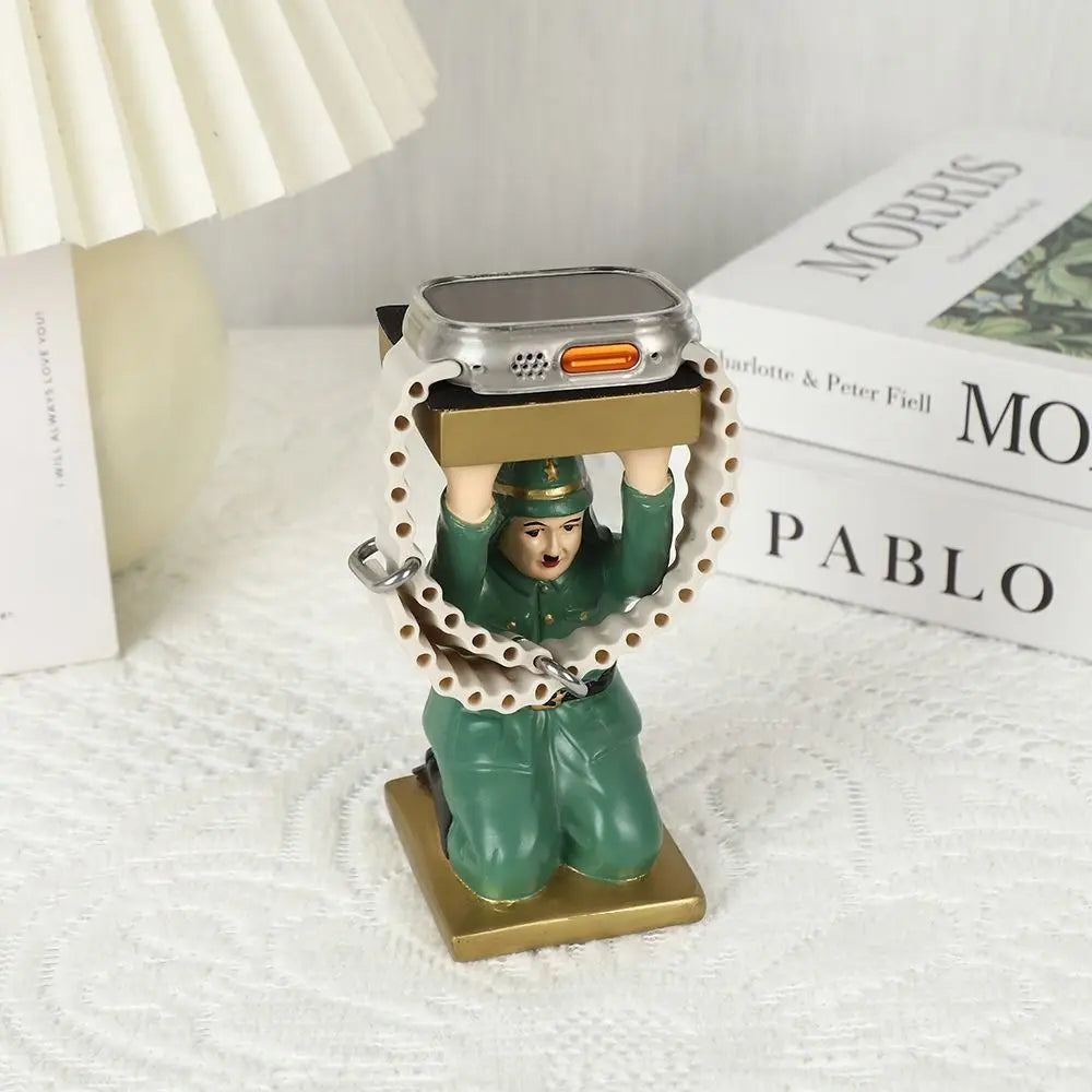 Simulated Funny Expressions Figurine Sensory Toy Ornaments Kneel Down Resin Statue Crafts Model Spoof Tray Stand Children Toys