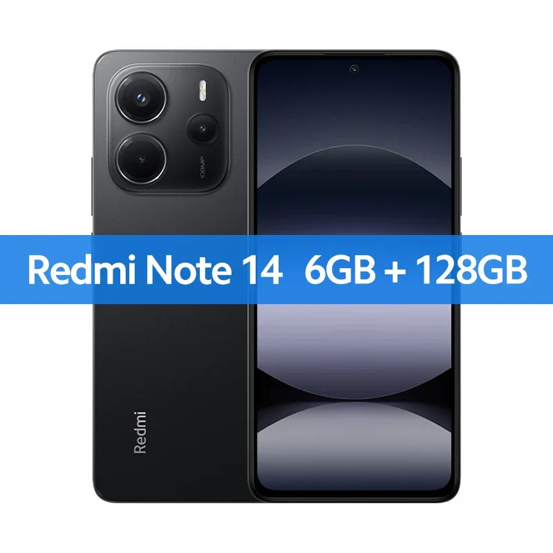 Xiaomi Redmi Note 14 Global Version MediaTek Helio G99-Ultra 108MP AI Camera 6.67" AMOLED 120Hz Display 5500mAh