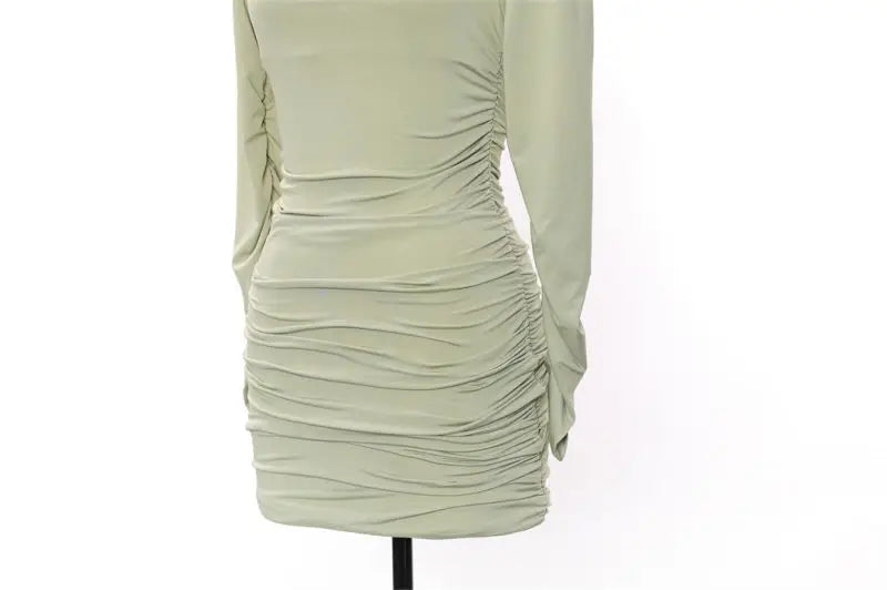 DIWU Women Sexy Autumn Long Sleeve Square Neck Bodycon Party Club Mini Dress 2022 Spring Autumn Clothes Dropshipping Streetwear