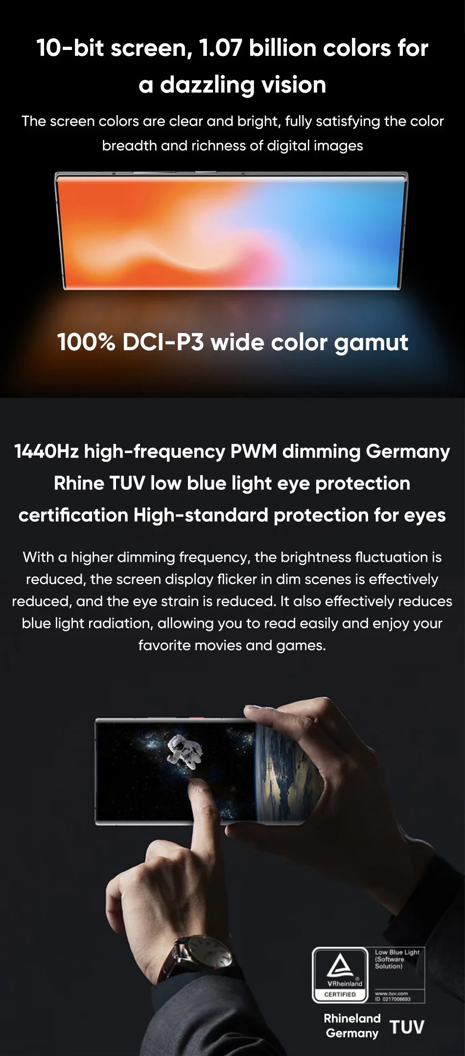 New ZTE Axon 40 Ultra Space Edition 5G Smartphone with UDC Tech Snapdragon 8 Gen 1 6.8" 120Hz AMOLED Display 5000mAh Battery