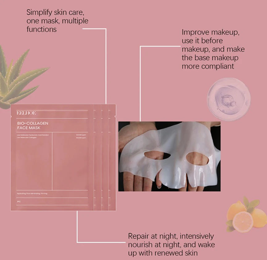 Biological collagen real deep facial mask Collagen night facial care Collagen facial mask moisturizing anti-aging