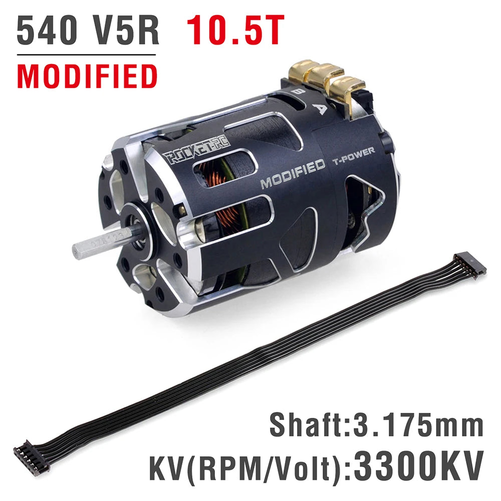RC Car Surpasshobby Rocket 540 V5R Sensored Brushless Drift Racing Motor for 1/10 1/12 1/14 RC Car Competition Modified Truck