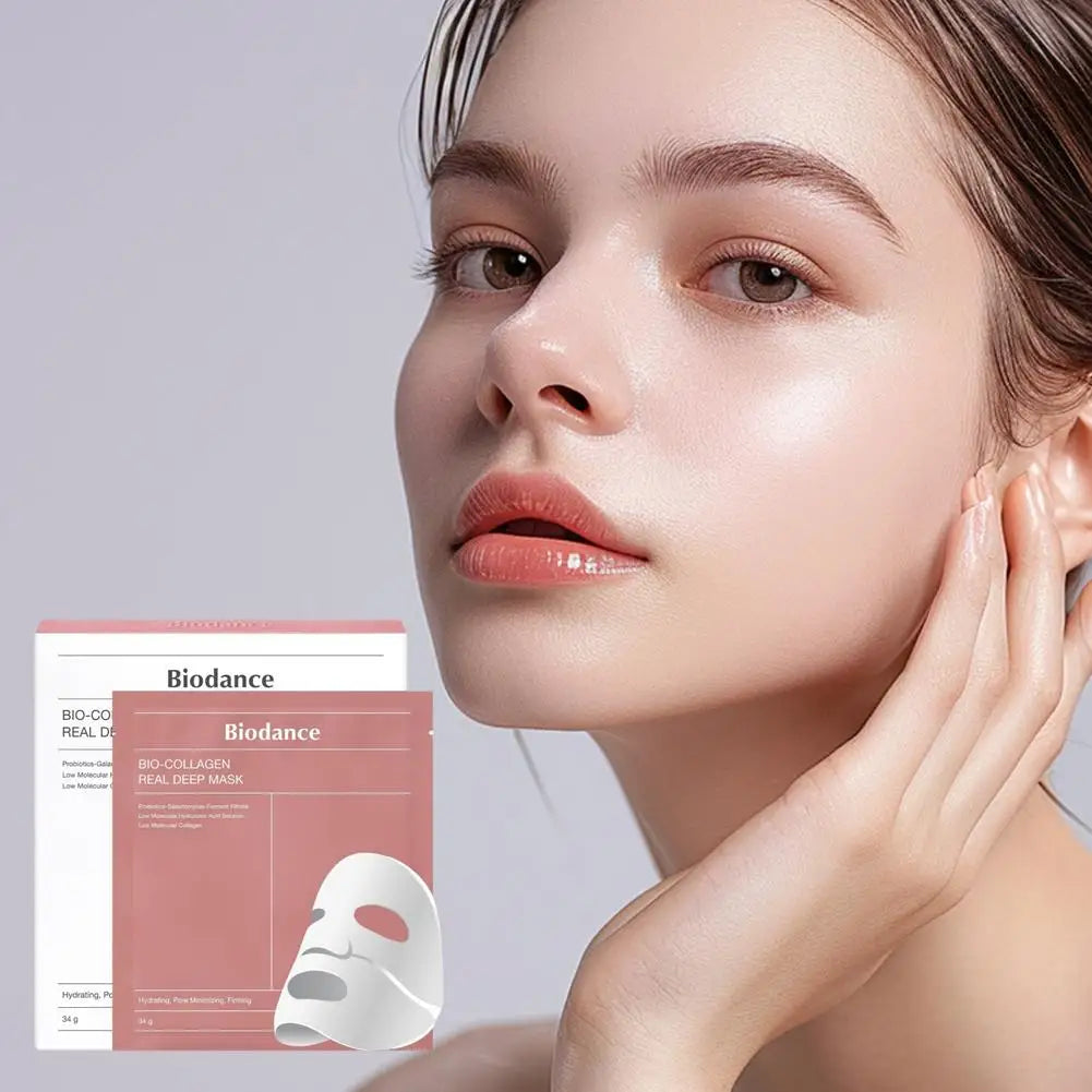 Bio Collagen Face Mask Shrink Pores Deep Hydrating Mask Biodance Collagen Cotton Tablets Moisturizing Nourishing Skin Care