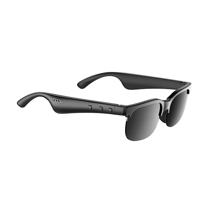 Smart Glasses AI Wireless Glasses With Wireless Speakers HD Call Bluetooth Music Earphones Sports Glasses Black Sunglasses