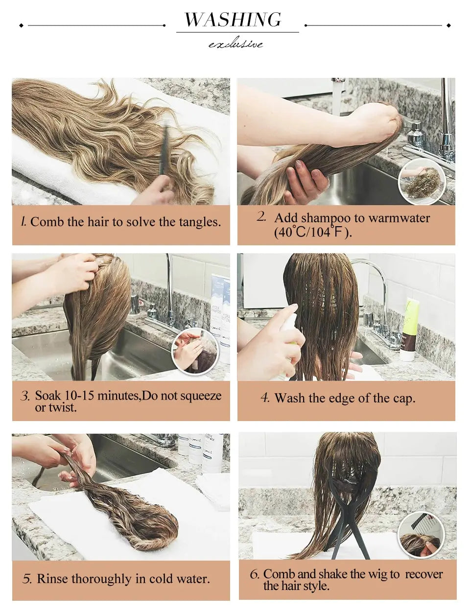 Light Brown Synthetic Wigs with Bangs Straight Shoulder Length Chocolate Brown Wig for Black White Women Heat Resistant Daily