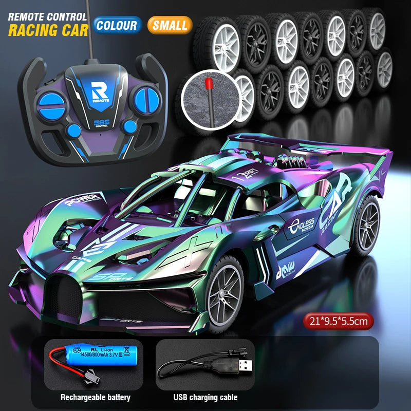 RC Car 4Ch High - Speed Remote Control Drift Electric Sportscar Toy, Perfect Birthday Present for Boys