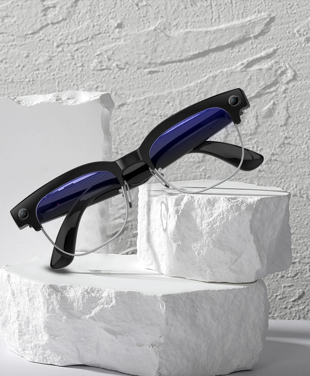 Smart AI Translation Smart Glasses Take Photos Recognizing Objects 4K Camera Bluetooth Music Call Intelligent Recording Glasses