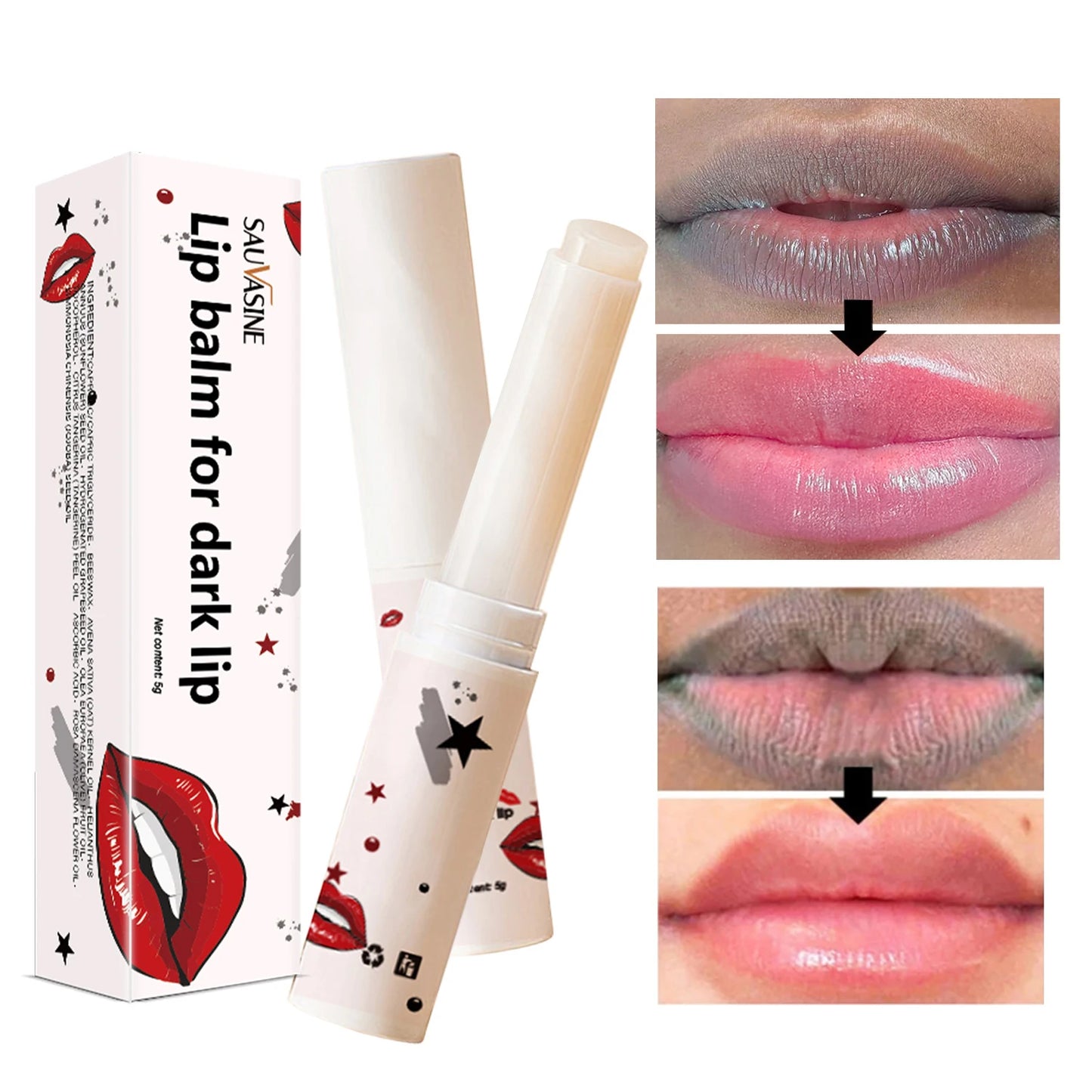 Lip Balm Moisturizing Lipstick For Dry Lips Reduce Lip Lines Makeup Nourishing Repair Brighten Exfoliation Lipbalm Lip Care
