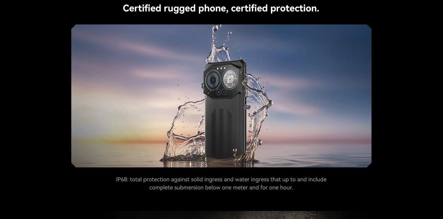 IIIF150 B3C Rugged Smartphone Dual Display 16GB 256GB 50MP Camera 10800mAh Android 14 Ultra-Thin Rugged Phone Global Version