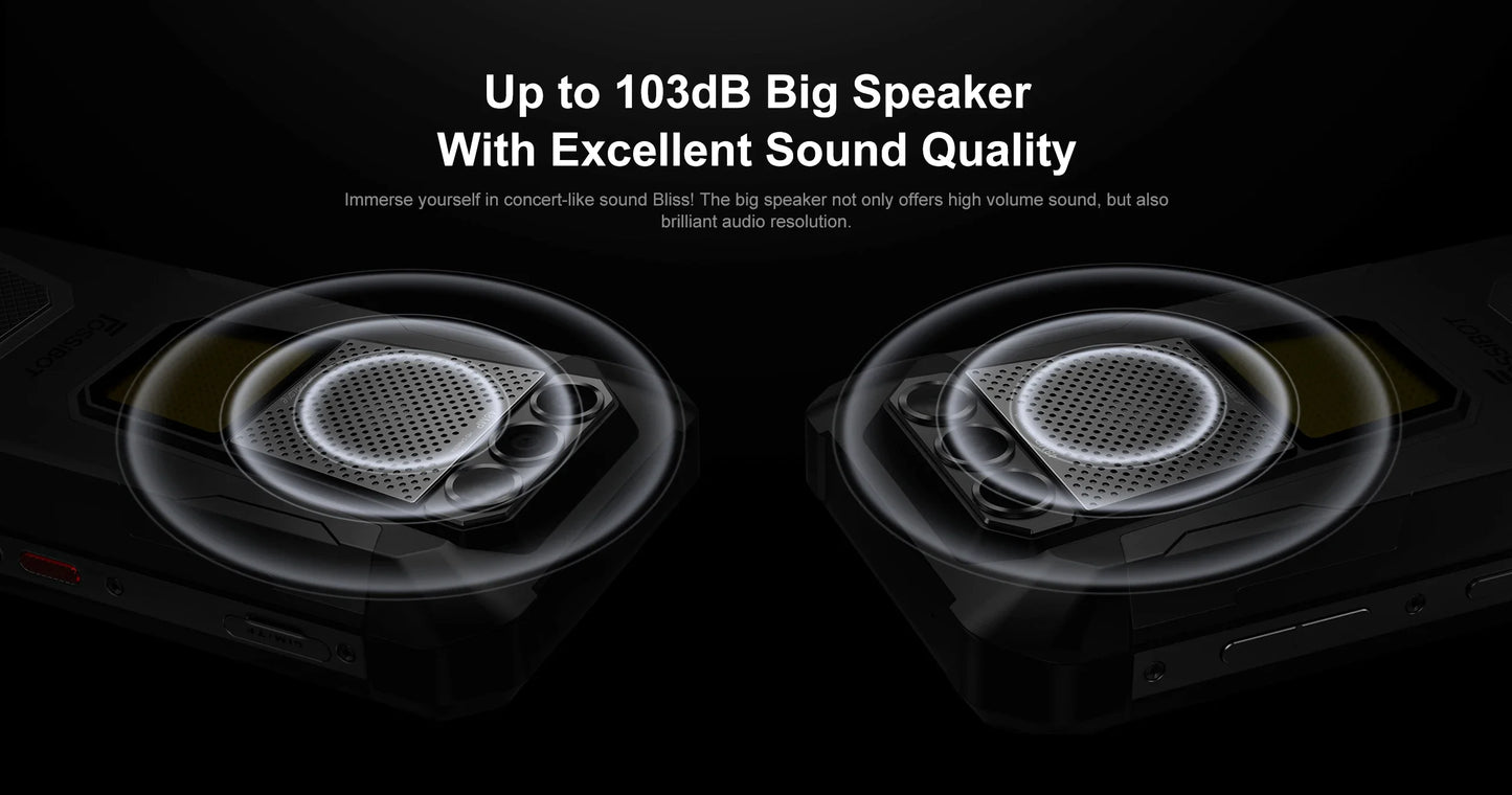 FOSSiBOT F106 PRO 4G Rugged Smartphone Android 14 15GB(8+7GB Extended) 256GB ROM 12000mAh 48MP 30W 6.58 Inch FHD+ Cellphone NFC