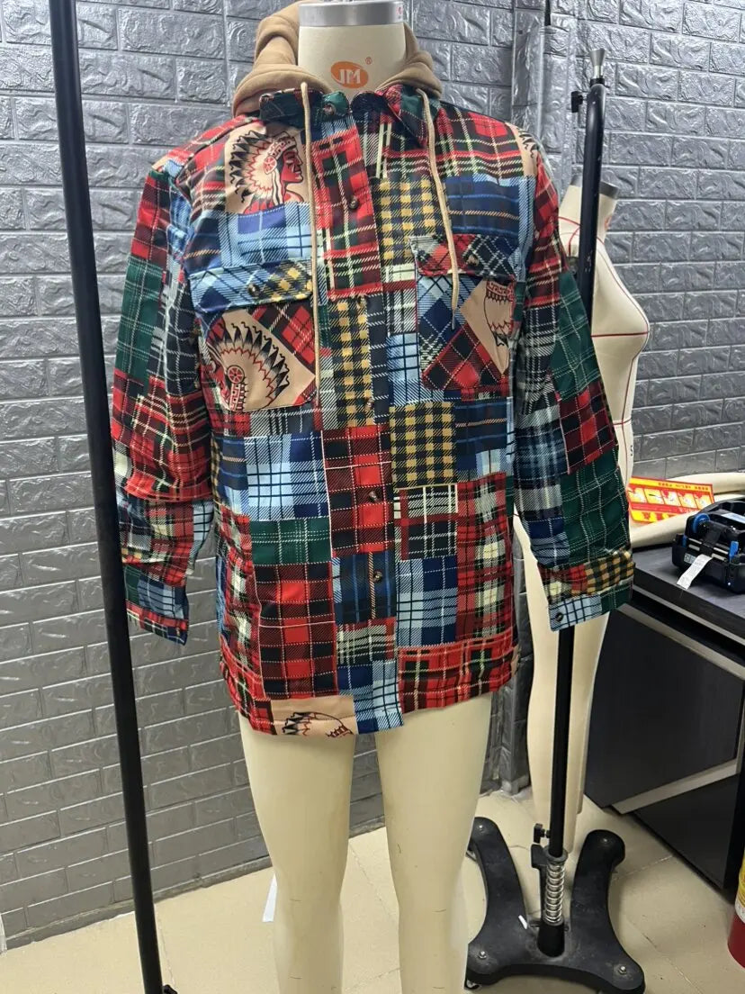 Men's brand winter jacket, casual long-sleeved loose-fitting hooded jacket, high-quality design, warm coat with fashionable hood