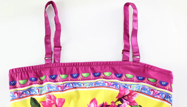 CNYISHE Flower Prints Camisoles Fashion Sheath Sexy Club Hot Girl Women Dresses Colorful Trendy Elegant Lady Female Bodycon