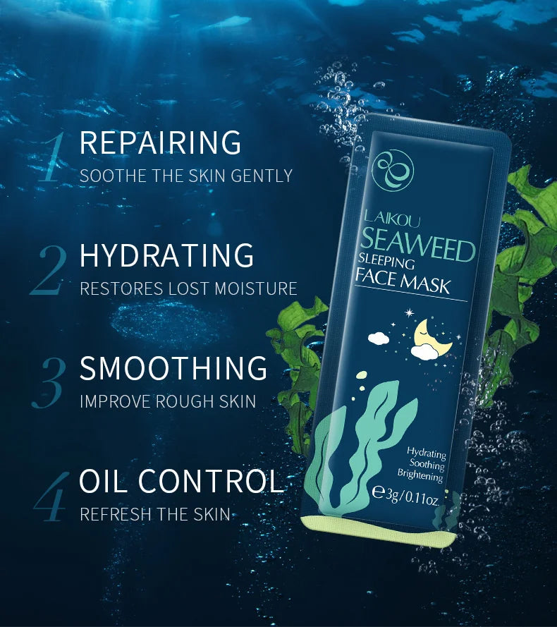 LAIKOU 7pcs Moisturizing Facial Mask Anti Wrinkle Firming Hydrating Sleeping Face Masks Face Mask Beauty Korean Skin Care