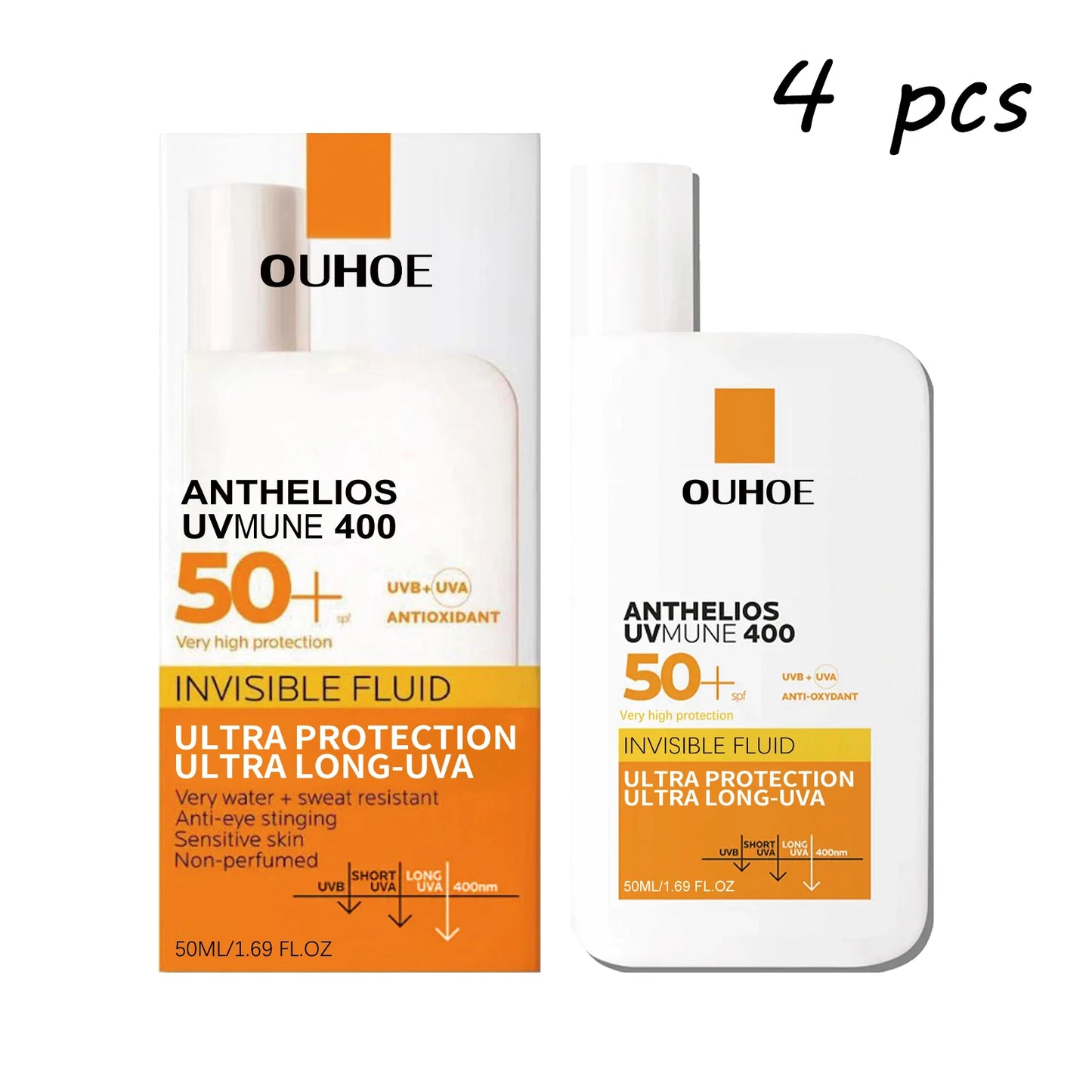 OUHOE Anti-uv Cream Protect Skin Nourishing Moisturizing Repair Damaged Skin Natural Sunscreen Lotion For Summer Beach Outdoors