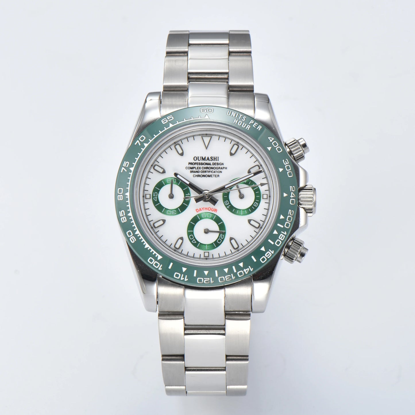 VK63 watch Luxury Men's Watch Sapphire Customizable Multi functional Chronograph Stainless Steel Case Suitable for VK63 Movement