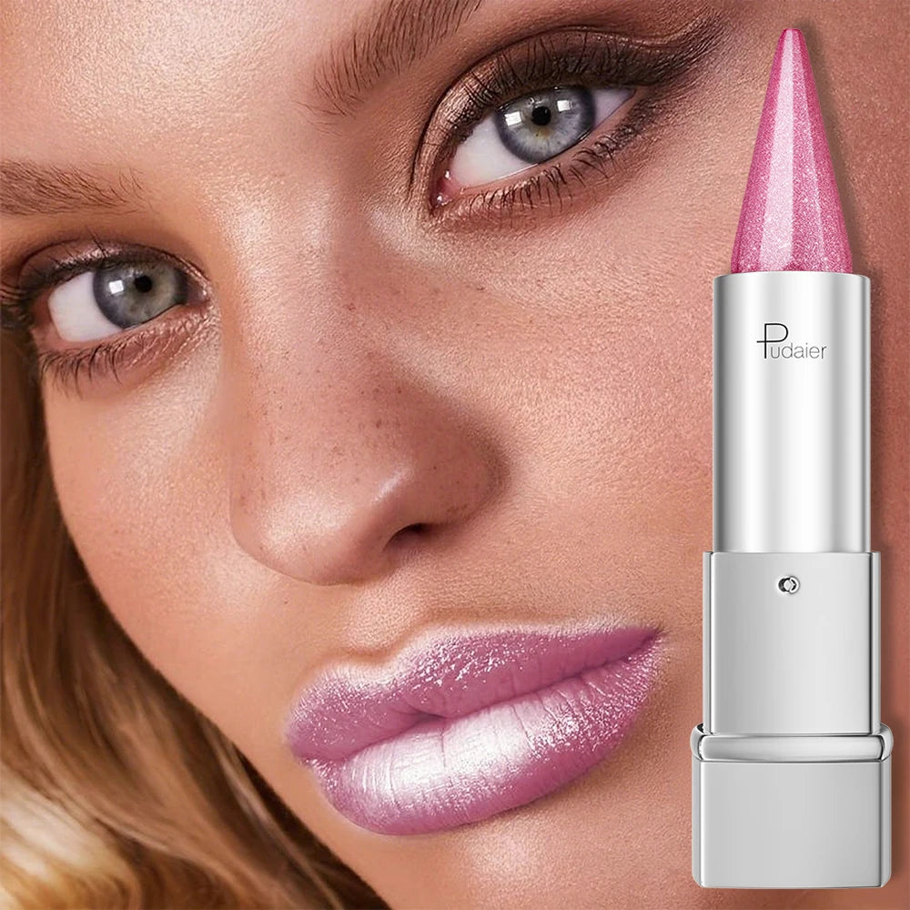 Pearlescent, Sparkle, lipstick forWomen, Lightness, Lipstick WaterproofLong, lipstick 24 Hours Long Lasting.Colorfast, lipstick