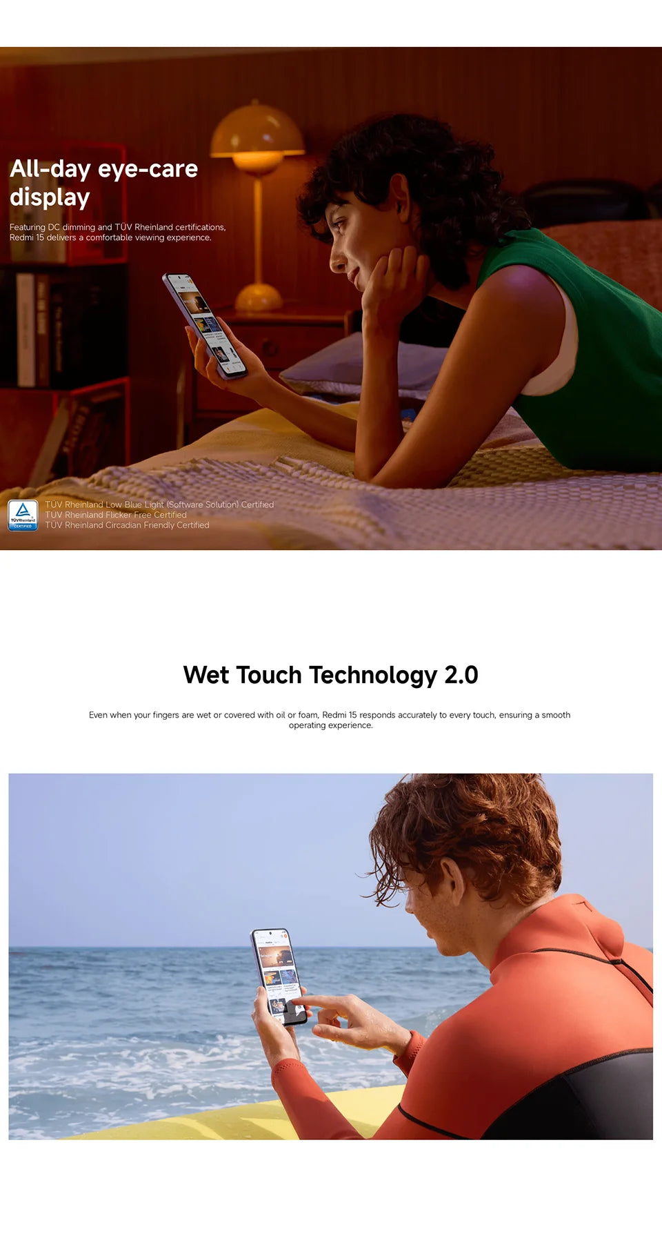 Xiaomi Redmi 15 Smartphone Global Version Snapdragon 685 128GB / 256GB ROM 6.9" FHD+ DotDisplay 50MP Camera 7000mAh IP64