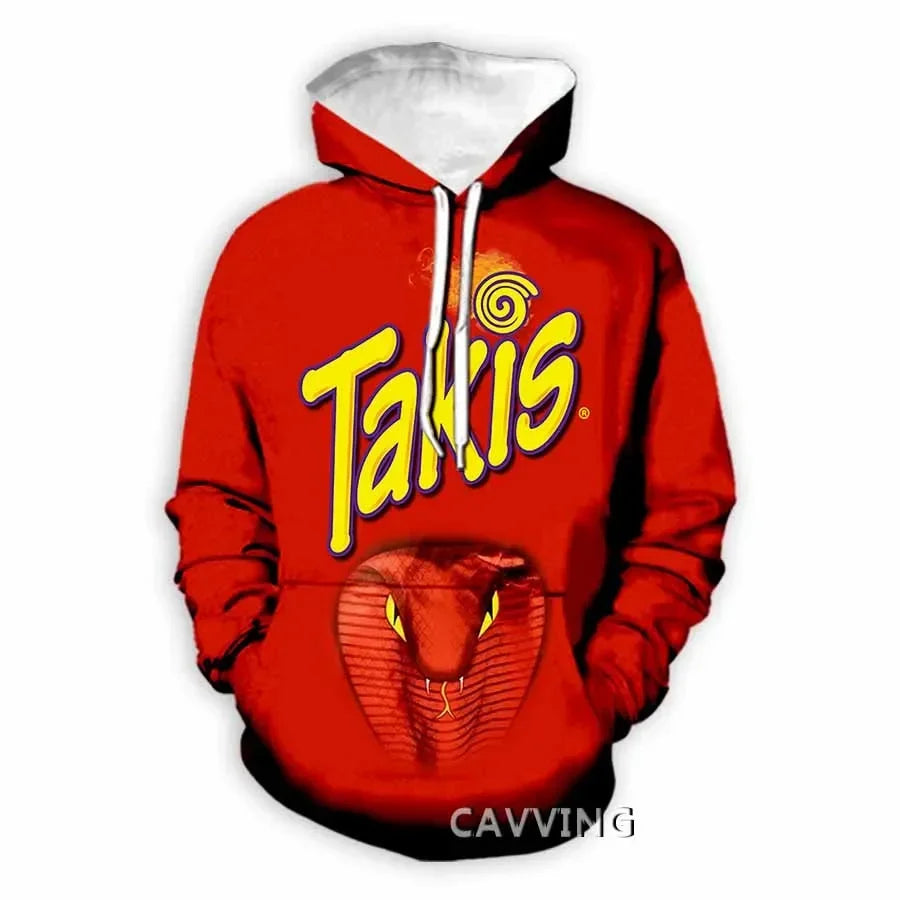 Takis 3D Printed Fashion Hoodies Hooded Sweatshirts Harajuku Hoodie Sweatshirts Tops Clothing for Women/men L2