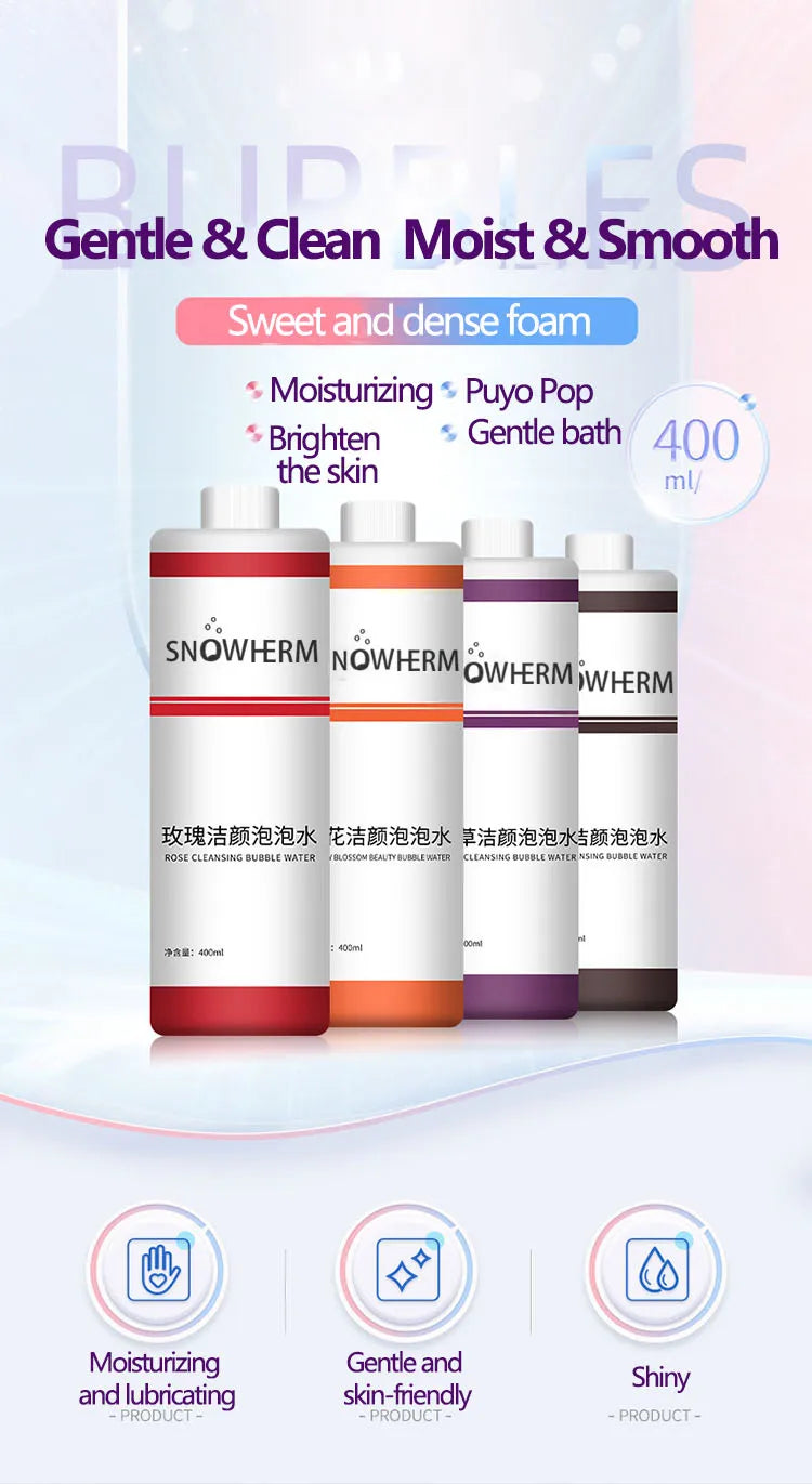 Rose Cleansing Bubble Water Active Oxygen Magic Solution For Automatic Machine Beauty Instrument Facial Skin Care Dropshipping